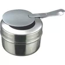 Chafing dish porte-bruleur inox hauteur 70mm diametre 95mm