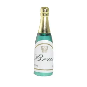 Bouteille champagne decorative verte 5cm