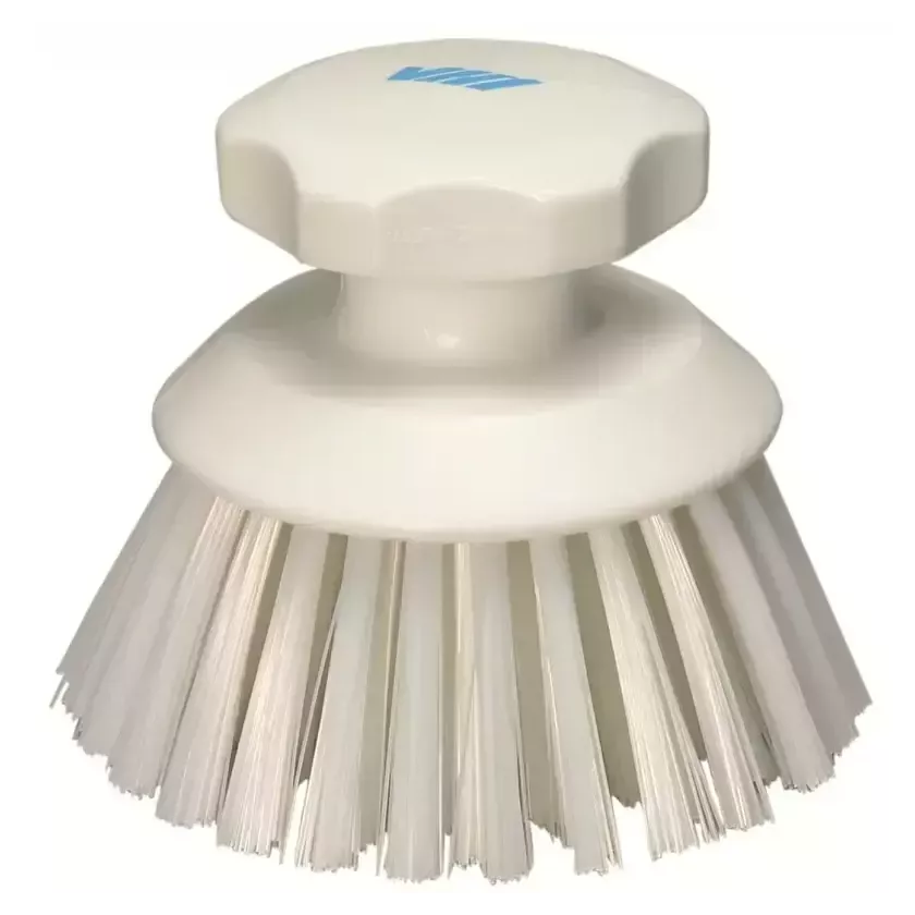 Brosse à main ronde 125mm dure blanche