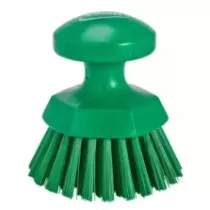 Brosse à main ronde 125mm dure verte