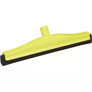 Raclette 400mm jaune caoutchouc noir fixe