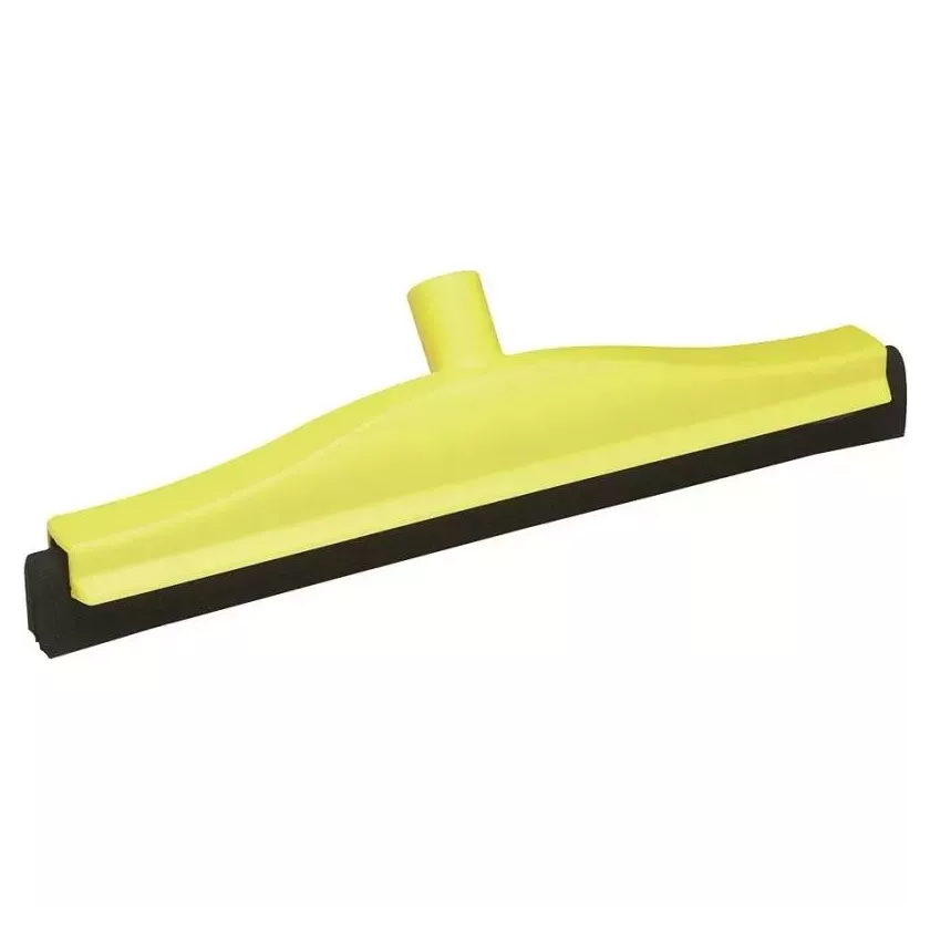 Raclette 500mm jaune caoutchouc noir fixe