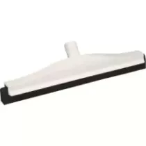 Raclette 600mm blanc caoutchouc noir fixe