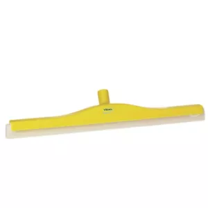 Raclette 600mm jaune caoutchouc blanc pivot
