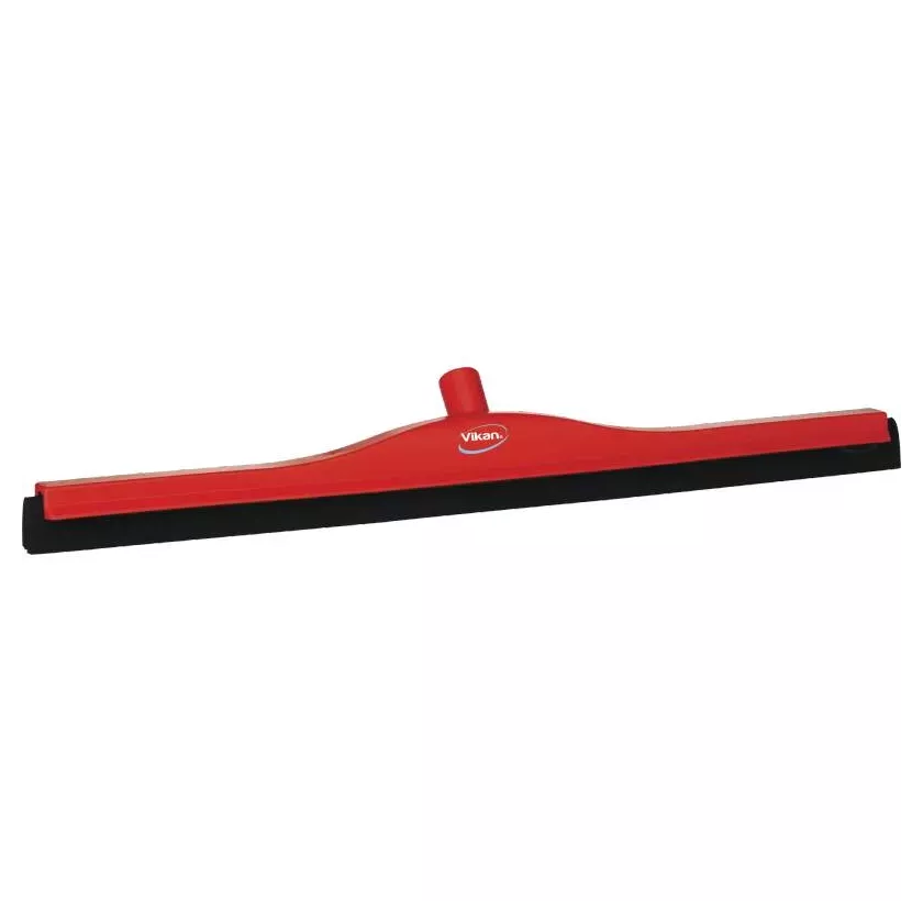 Raclette 700mm rouge caoutchouc noir fixe
