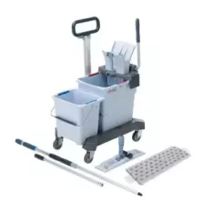Chariot de nettoyage double avec presse