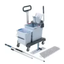Chariot de nettoyage double avec presse