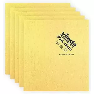 Lavette microfibre PVA jaune 38x35cm
