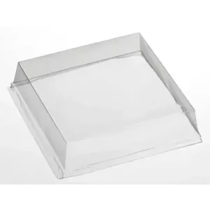 Couvercle PET pour assiette pulpe carrée 134x134x40mm (par 200)