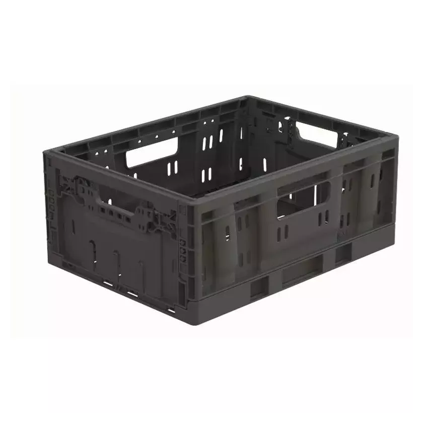 Bac pliable verrou actif noir 400x300x170mm