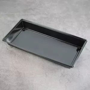 Ravier rPET noir 269 × 132 × 34 mm (par 260)