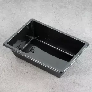 Ravier rPET noir 86 × 124 × 33 mm (par 900)