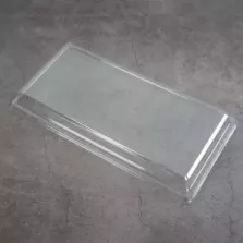 Couvercle rPET pour ravier 269 × 132 × 34 mm dôme (par 260)
