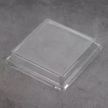 Couvercle rPET pour ravier 130 × 124 × 33 mm dôme (par 600)