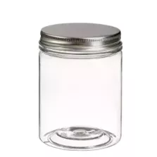 Pot PET avec couvercle alu à visser 210ml d65xh85mm (par 120)