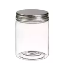 Pot PET avec couvercle alu à visser 210ml d65xh85mm (par 120)
