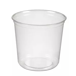 Ravier RPET rond 600ml transparent d117xh100mm (carton 500)