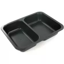 Barquette PP noire MAP 230x145x30mm (par 704)