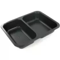 Barquette PP noire MAP 230x145x30mm (par 704)
