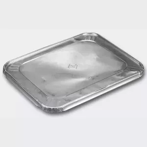 Couvercle aluminium préformé 320 × 260 mm pour bac GN 3,6L et R2C 1/2 (par 100)