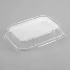 Couvercle APET R2C 1,025/1,38/1,59L 227 × 157 × 41 mm dôme (par 500)