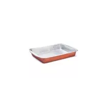 Barquette aluminium R2C (3,15L cuivre - 368 × 249 × 48 mm)