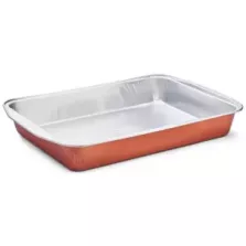 Barquette aluminium R2C (3,15L cuivre - 368 × 249 × 48 mm)