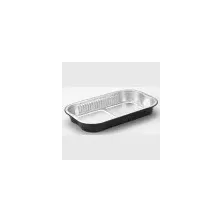 Barquette aluminium R2C (650ml noir - 234 × 138 × 30 mm)