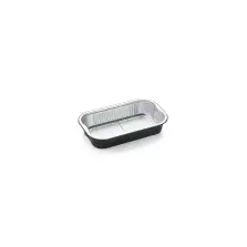 Barquette aluminium R2C (940ml noir - 234 × 138 × 43 mm)