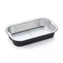 Barquette aluminium R2C (940ml noir - 234 × 138 × 43 mm)