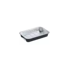 Barquette aluminium R2C (1,896L noir - 293 × 193 × 45 mm)
