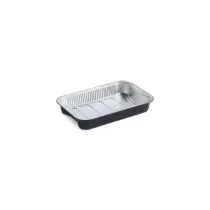 Barquette aluminium R2C (1,896L noir - 293 × 193 × 45 mm)