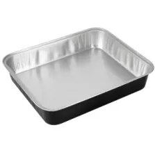 Barquette aluminium R2C (3,9L noir - 325 × 265 × 55 mm 1/2)