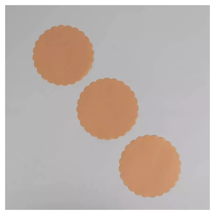 Dentelles steak rondes peach Meat Saver Paper (paquet 1000)