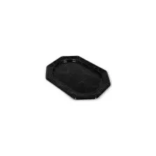 Plat PET octogonal aspect marbre (36 × 24cm)