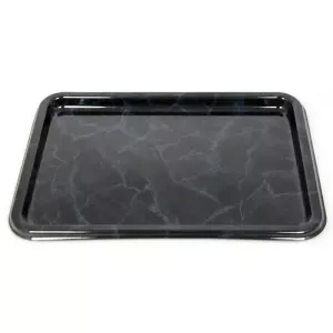 Plat PET rectangulaire marbre 46 × 30cm (par 50)