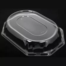 Couvercle PET plat octogonal transparent (46 × 30cm)