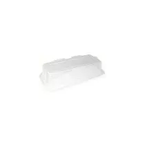 Couvercle PET plat rectangulaire transparent (35 × 16cm)