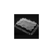 Couvercle PET plat rectangulaire transparent (55 × 37cm)