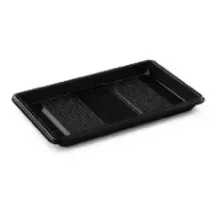 Ravier rPET noir 250 × 166 × 20 mm 1 compartiment (par 240)