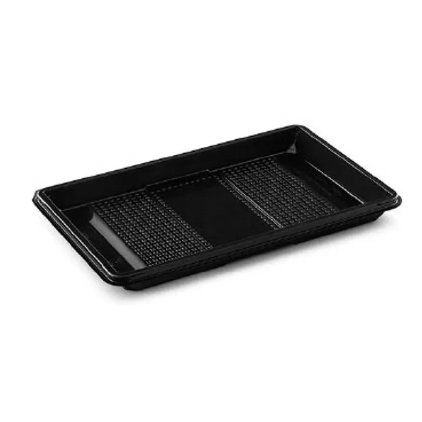 Ravier rPET noir 250 × 166 × 20 mm 1 compartiment (par 240)