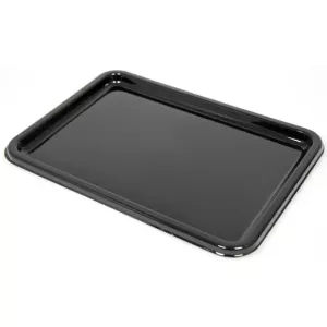 Plat PET rectangulaire noir 46 × 30cm (par 50)