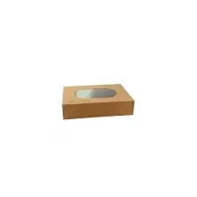 Boîte avec fenêtre brune 460 × 320 × 80 mm (par Caterware) (par 50)