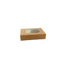 Boîte avec fenêtre brune 460 × 320 × 80 mm (par Caterware) (par 50)