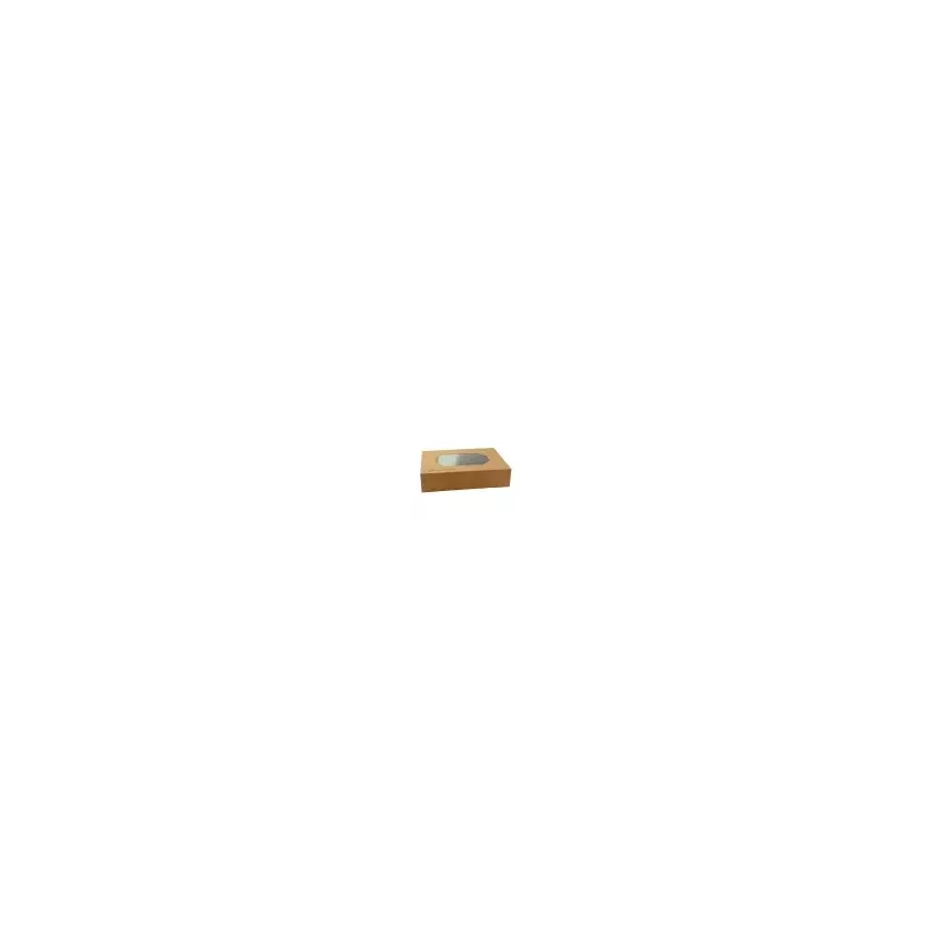 Boîte avec fenêtre brune 460 × 320 × 80 mm (par Caterware) (par 50)