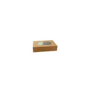 Boîte avec fenêtre brune 460 × 320 × 80 mm (par Caterware) (par 50)