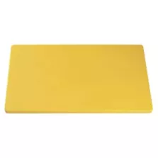 Planche à découper jaune 600x330mm épaisseur 40mm