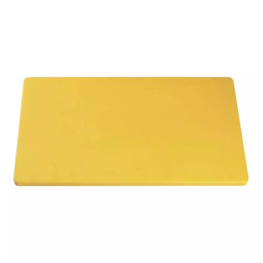 Planche à découper jaune 600x330mm épaisseur 40mm