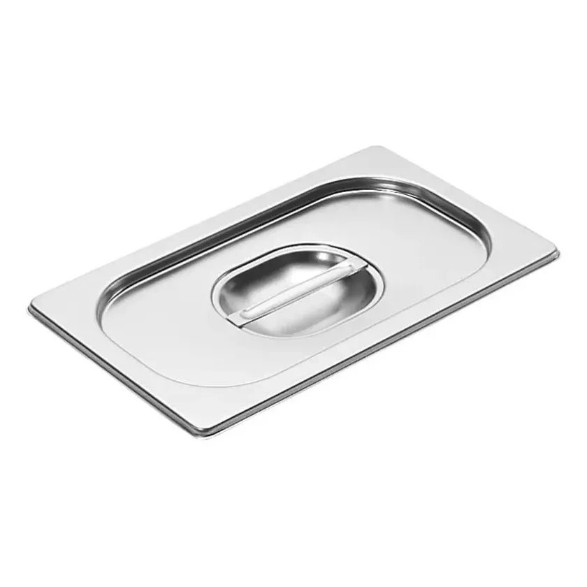 Couvercle GN 1-4 inox sans découpe