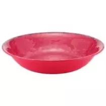 Plat melamine rond rouge rustique d350x70mm